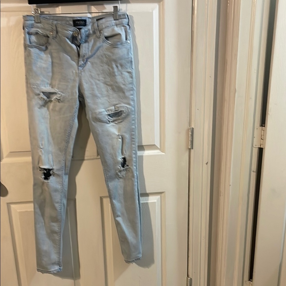 PacSun Sky Blue Ripped Skinny Jeans